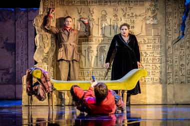 Federico Fiori (Lepido), Margherita Maria Sala (Cornelia), Arianna Vendittelli (Cesare) ©BirgitGufler