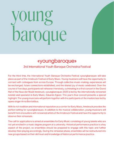 Call for youngbaroque 2025